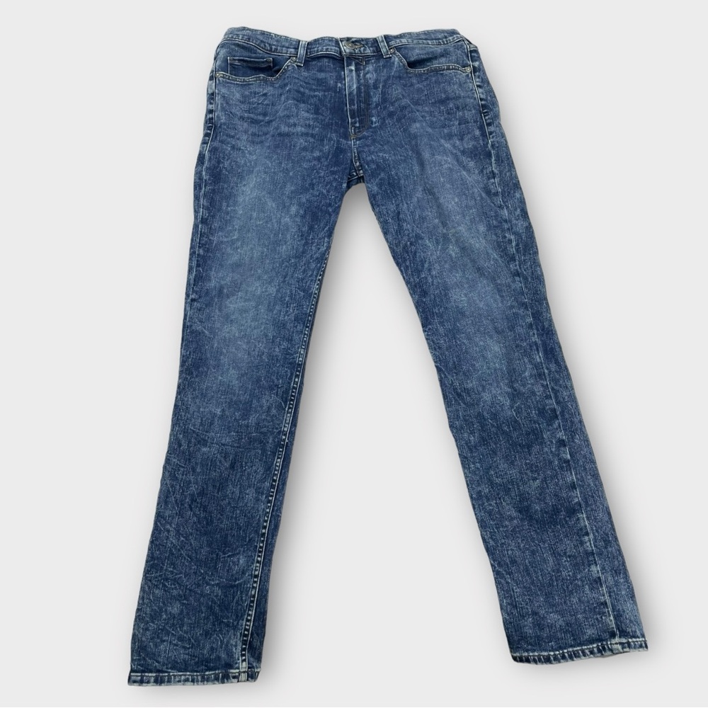 Paige Jeans Mens 38 Blue Lennox Slim Straight Mid wash Classic Blue Denim Jeans
